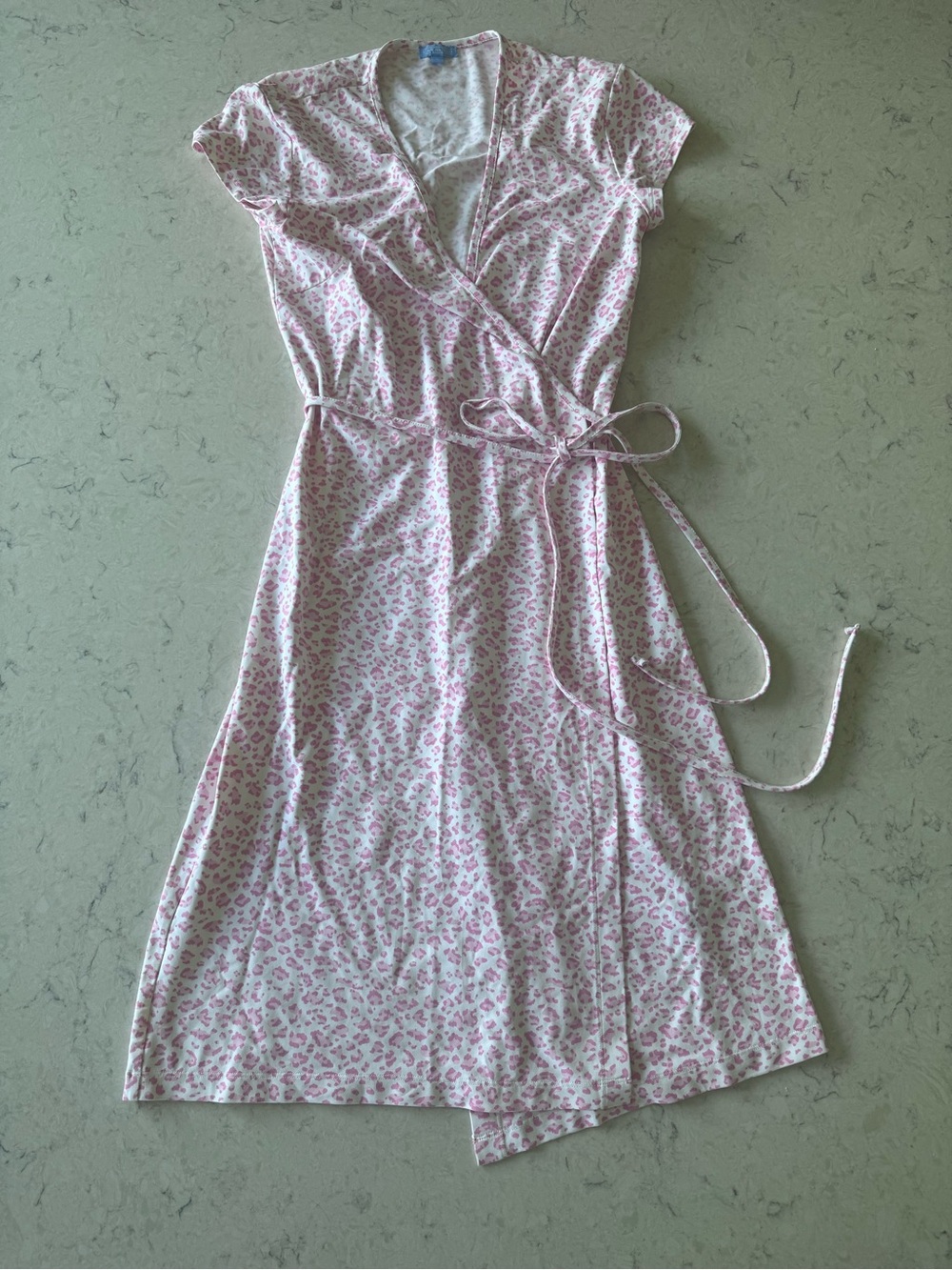 J. McLaughlin Pink Floral Wrap Midi Dress